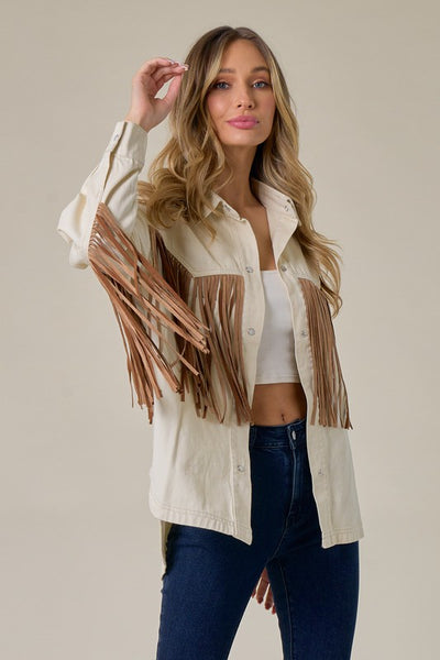 Fringe Shacket