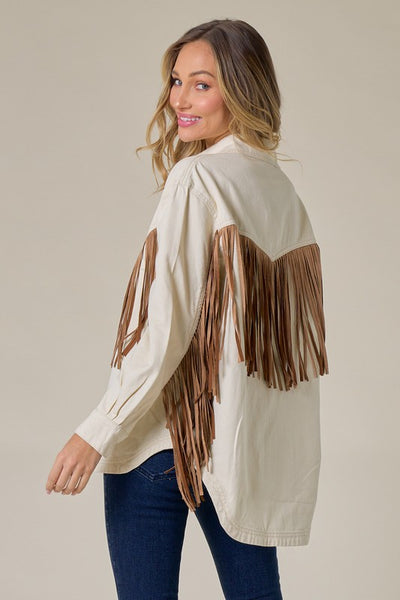 Fringe Shacket