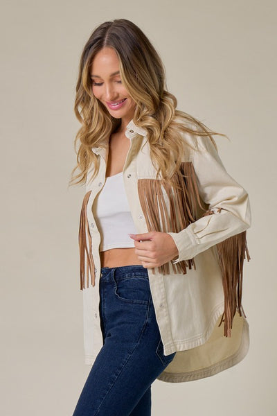 Fringe Shacket