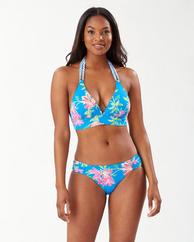 Sun Lilies Reversible Halter Bikini Top