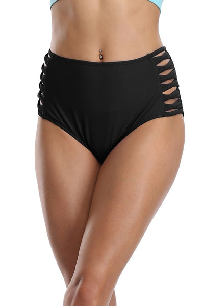 Women's Swim Shorts High Waisted Bikini Bottom