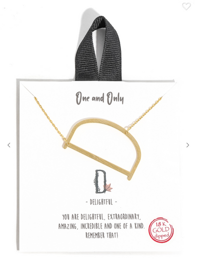 18k Gold Dipped Initial Necklaces