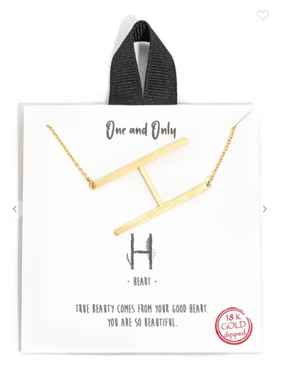 18k Gold Dipped Initial Necklaces