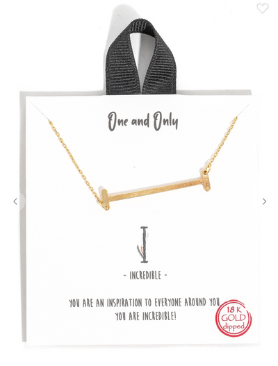 18k Gold Dipped Initial Necklaces