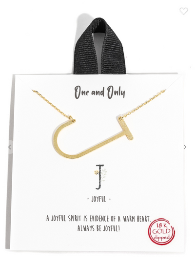 18k Gold Dipped Initial Necklaces