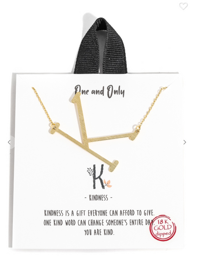 18k Gold Dipped Initial Necklaces