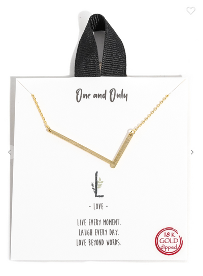 18k Gold Dipped Initial Necklaces