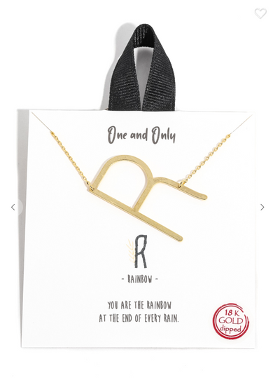 18k Gold Dipped Initial Necklaces