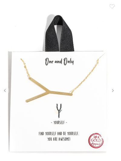 18k Gold Dipped Initial Necklaces