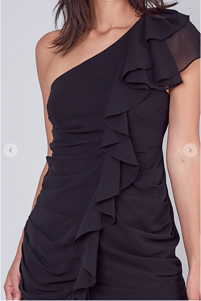 One Shoulder Ruffle Dress