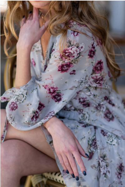 Long Sleeve A-line Mini Dress