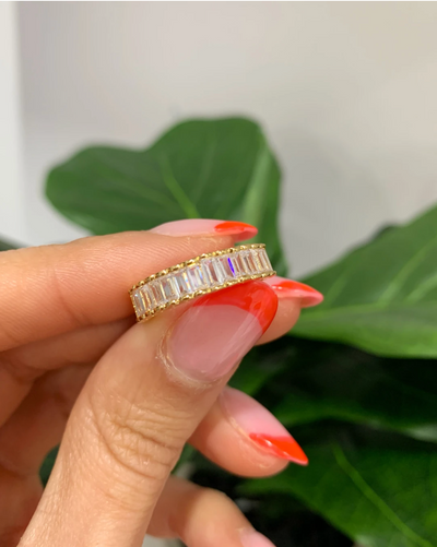 Baguette Queen Ring