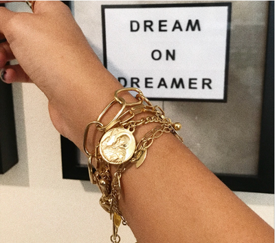 All Saints Coin Bracelet