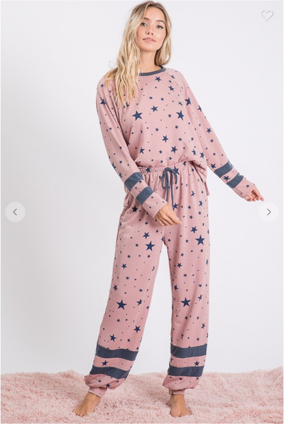 Star Print Lounge Pants
