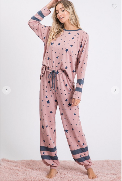 Star Print Lounge Pants