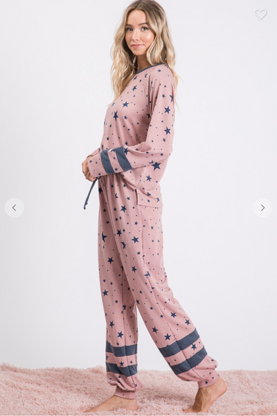 Star Print Lounge Pants
