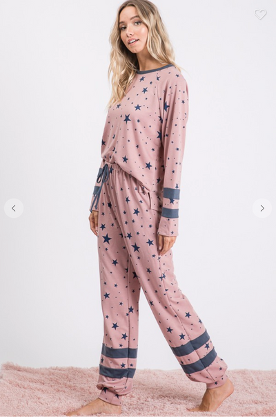 Star Print Lounge Pants