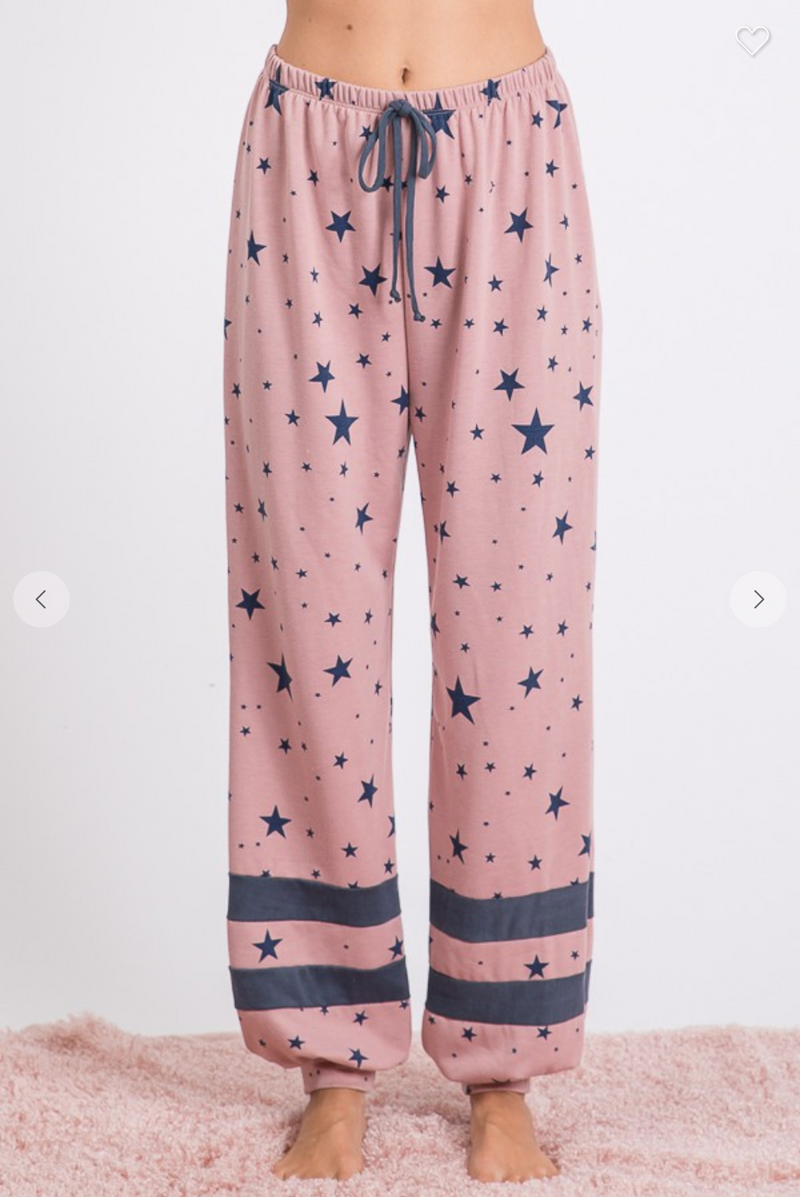 Star Print Lounge Pants
