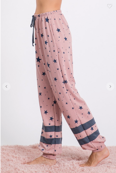 Star Print Lounge Pants