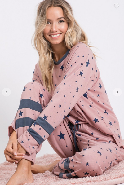 Star Print Lounge Pants