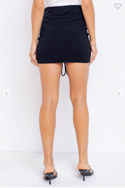 FRONT ADJUST STRAP MINI SKIRT