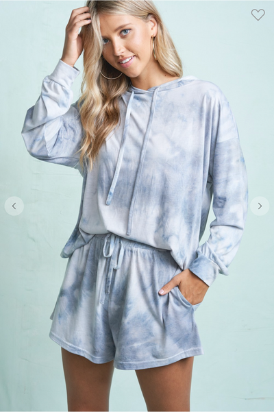 CLOUDS TIE DYE LOUNGE BOTTOMS