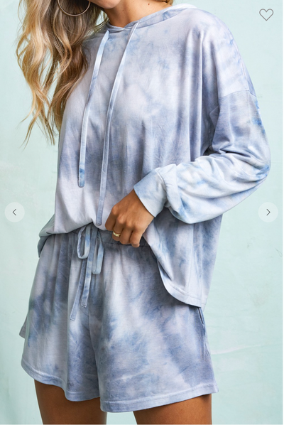 CLOUDS TIE DYE LOUNGE BOTTOMS