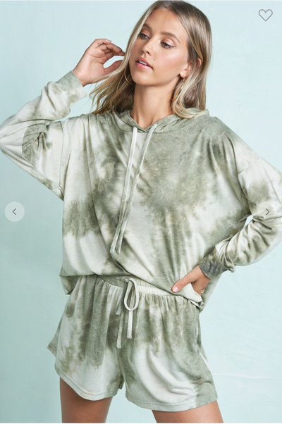 CLOUDS TIE DYE LOUNGE BOTTOMS