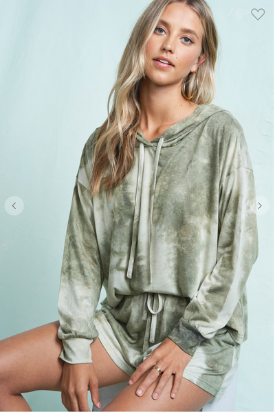 CLOUDS TIE DYE LOUNGE BOTTOMS