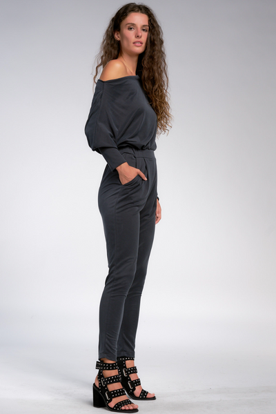 off shoulder jumpsuit by elan