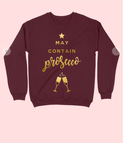 PROSECCO GOLD FOIL GRAPHIC SWEATSHIRT