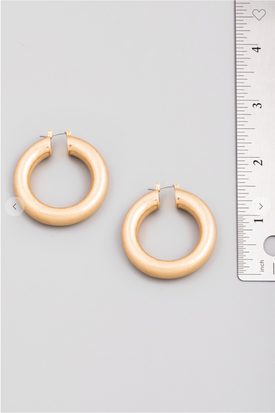Thick Hoop Earrings