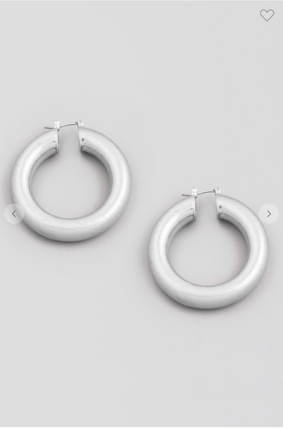 Thick Hoop Earrings
