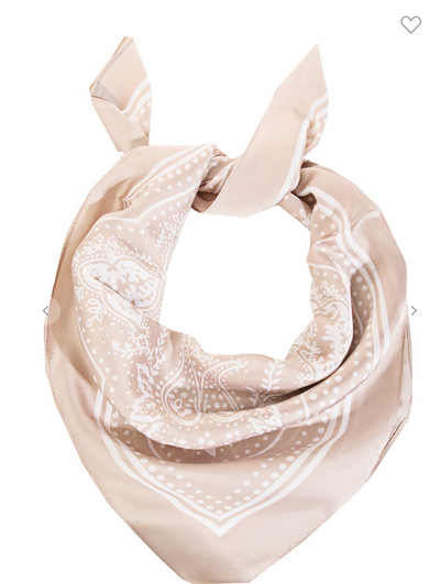 Lightweight Paisley Design Square Scarf