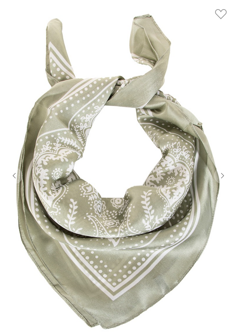 Lightweight Paisley Design Square Scarf