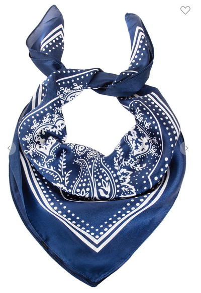 Lightweight Paisley Design Square Scarf