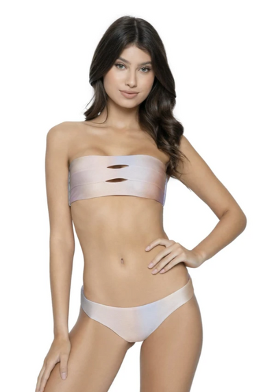 Golden Hour Basic Ruched Bottoms by PQ Swim