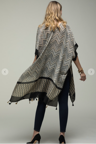 Chevron Print Kimono