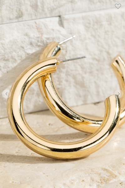 Tube Hoop Earrings