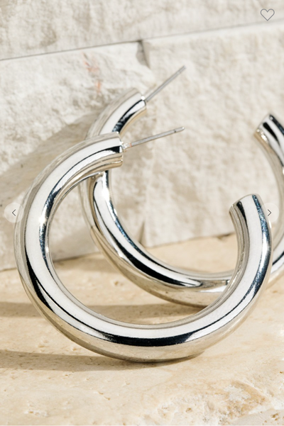 Tube Hoop Earrings
