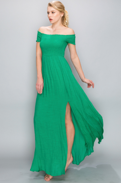 Off Shoulder Maxi Dress