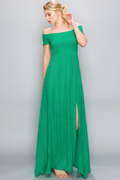 Off Shoulder Maxi Dress