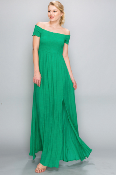 Off Shoulder Maxi Dress