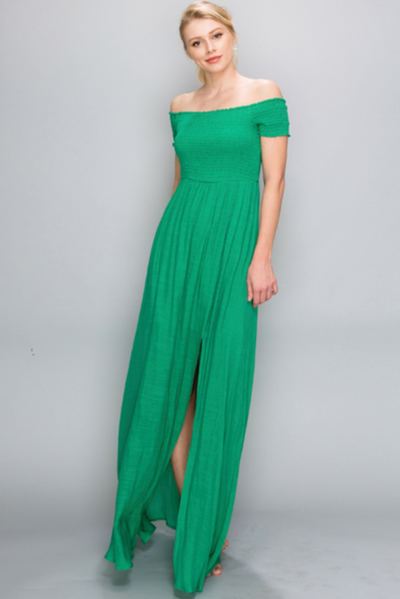 Off Shoulder Maxi Dress