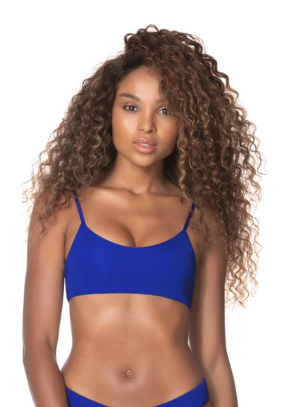 Maaji Azure Blue Ceci Sporty Bralette Bikini Top