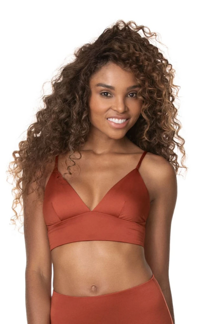 Maaji Saffron Mirage Long Line Triangle Bikini Top