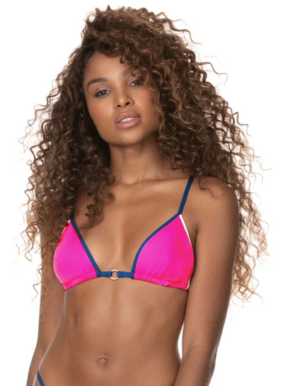 Maaji Fuchsia Agate Satisfaction Sliding Triangle Bikini Top