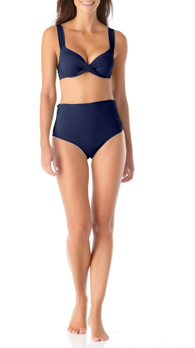 Underwire Twist Front Bikin Top by Anne Cole