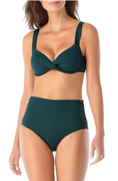 Underwire Twist Front Bikin Top by Anne Cole