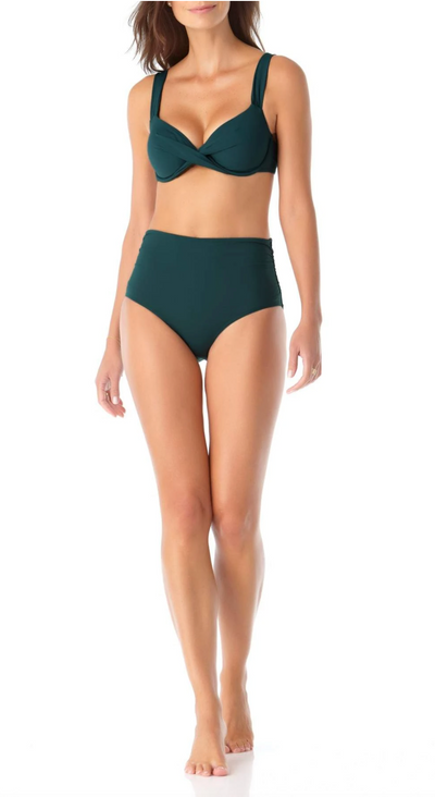 Underwire Twist Front Bikin Top by Anne Cole